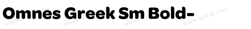 Omnes Greek Sm Bold字体转换